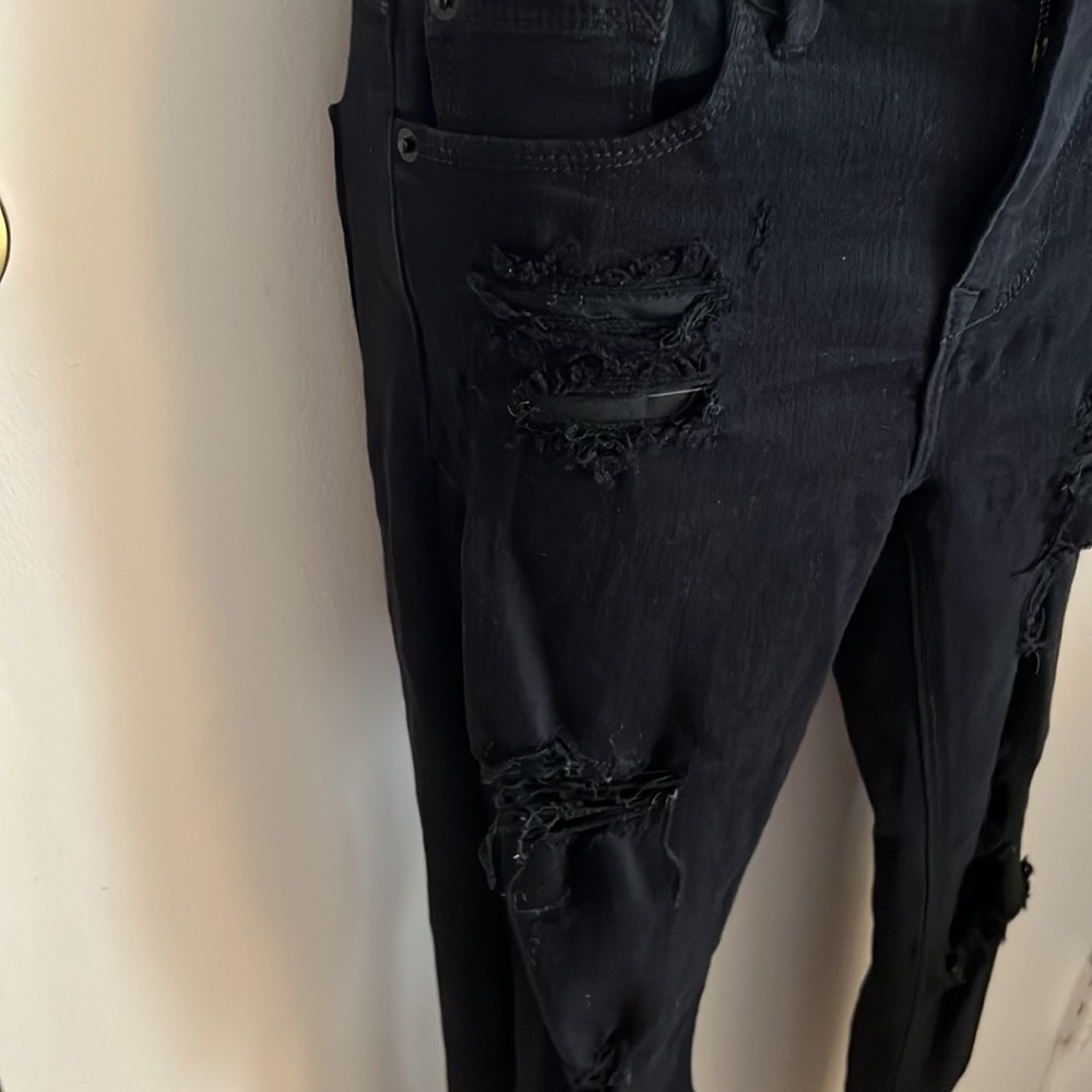 Express Mid-Rise Jean Legging Ripped - Picture 2 of 4